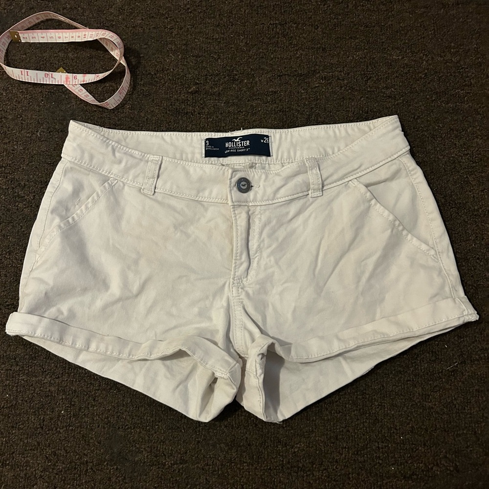 low rise Hollister 26 White Shorts